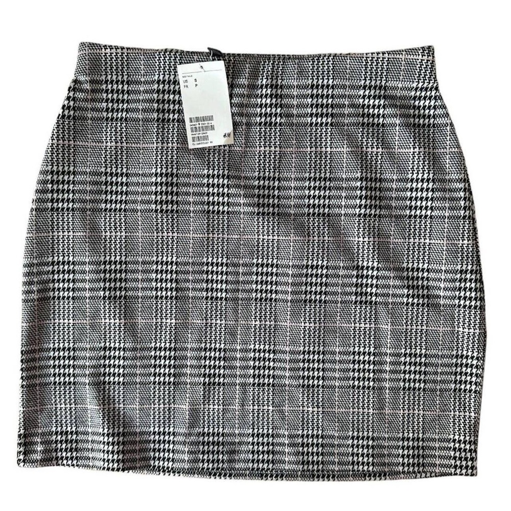 H&M Plaid Business Skirt